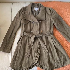 Xhilaration Olive Green Peacoat